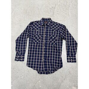 Plains Wester wear Pearl Snap Button Up T Shirt Size S